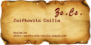 Zsifkovits Csilla névjegykártya
